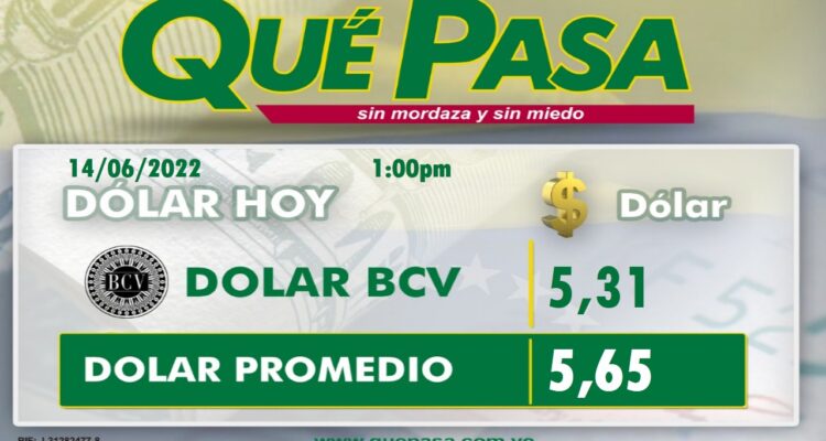 Dólar paralelo retrocede y cerró hoy #14Jun en Bs.5,65 1 dolar