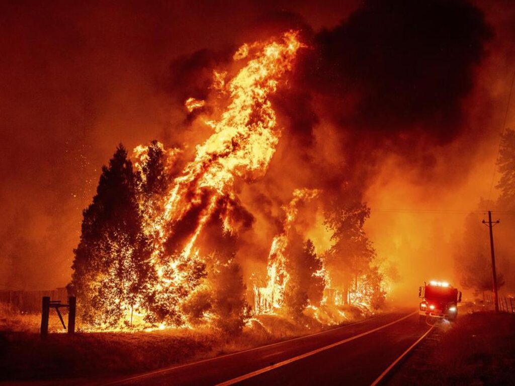 Estados Unidos aumentó la alerta de emergencias por incendios ante la ola de calor 2 Incendio cali