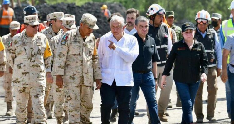 Familias de mineros atrapados en México serán indemnizadas 1 amlo sabinas supervisar labores rescate diez mineros atrapados
