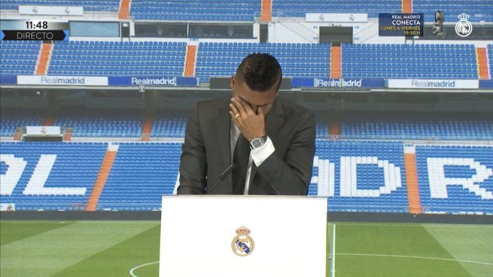 casemiro llorando
