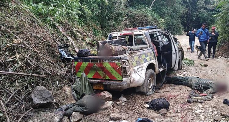 Siete policías murieron en ataque con explosivos en Colombia 1 Policías