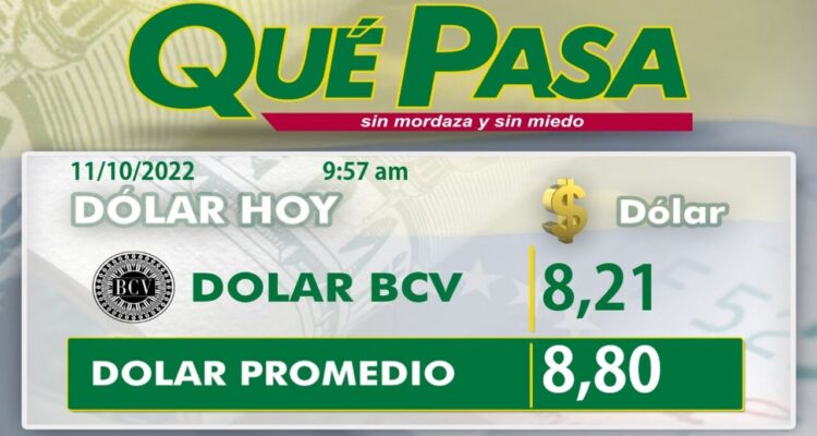 Dólar paralelo abrió este #11Oct en Bs. 8,80 por unidad 1 Dolar