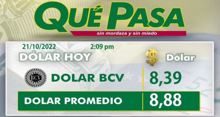 Dólar paralelo cerró en Bs. 8,88 por unidad este #21Oct 1 Dolar 7