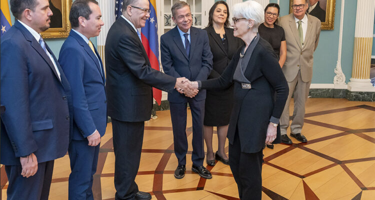 La Plataforma Unitaria y Estados Unidos buscan que se retome el diálogo con el presidente Nicolás Maduro 1 Reunion EEUU Plataforma Unitaria