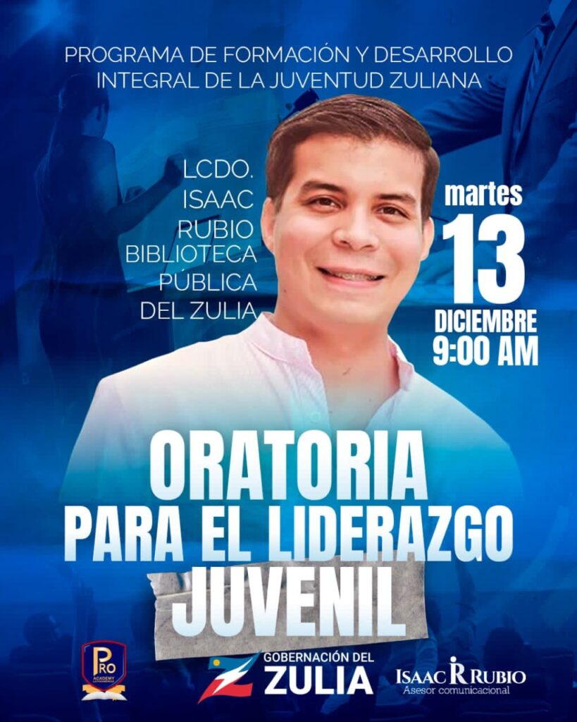 Gobernación del Zulia potenciará la oratoria de líderes jóvenes 2 WhatsApp Image 2022 12 12 at 3.12.26 PM 1