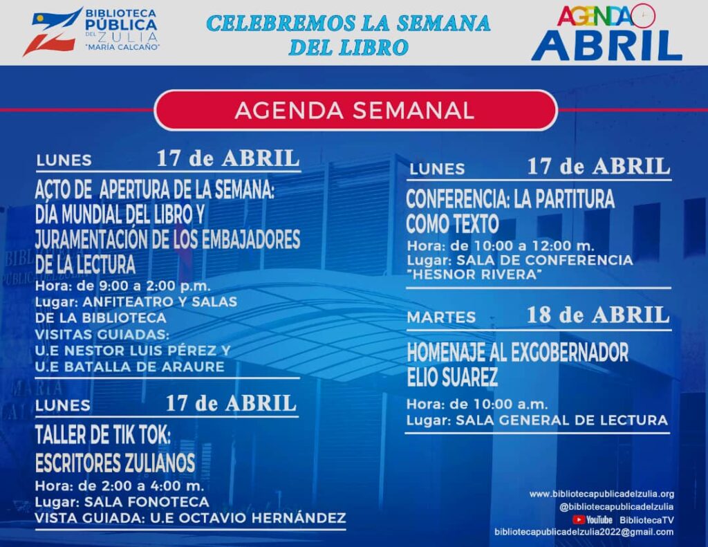 Gobernación del Zulia celebra Día Mundial del Libro 2 WhatsApp Image 2023 04 16 at 12.59.43 PM