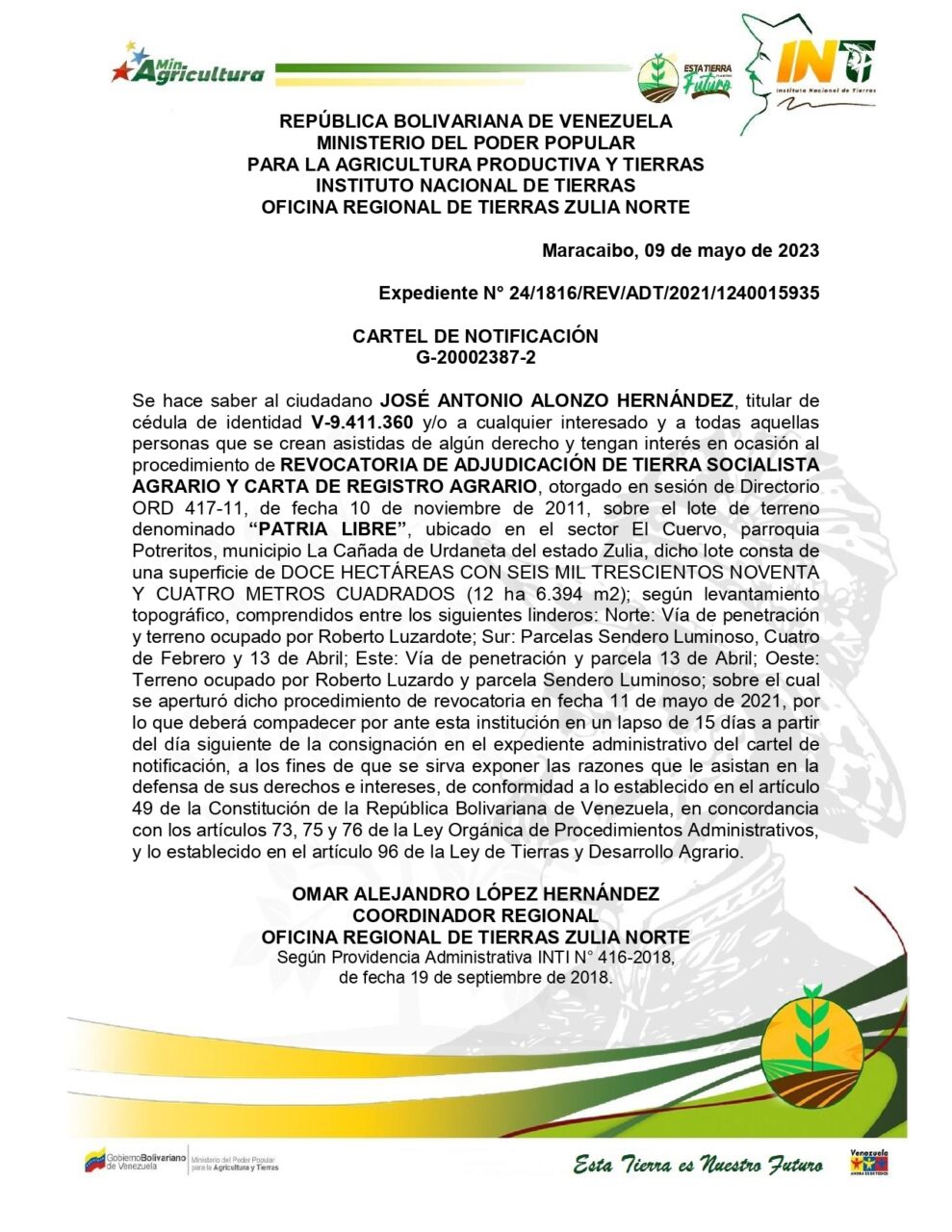 2023 05 10 PATRIA LIBRE