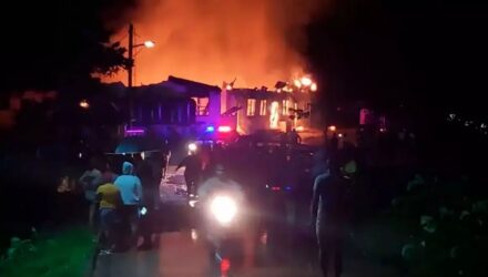 Incendio en Guyana