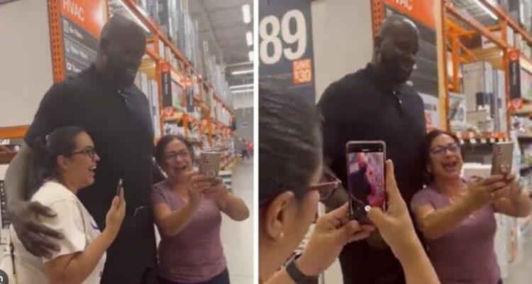 Shaquille O’Neal regaló electrodomésticos a familia venezolana en un supermercado (Video) 1 Shaquille O Neal