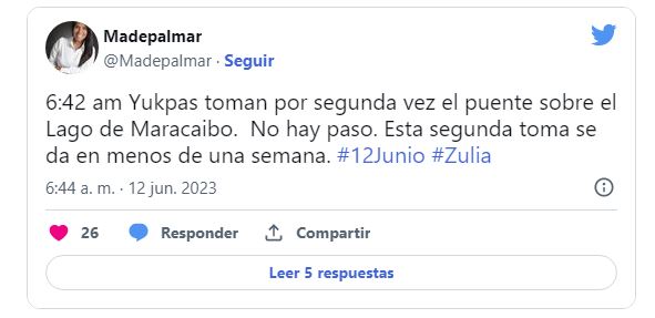 Yukpas cerraron nuevamente el Puente sobre el Lago 2 Yupas
