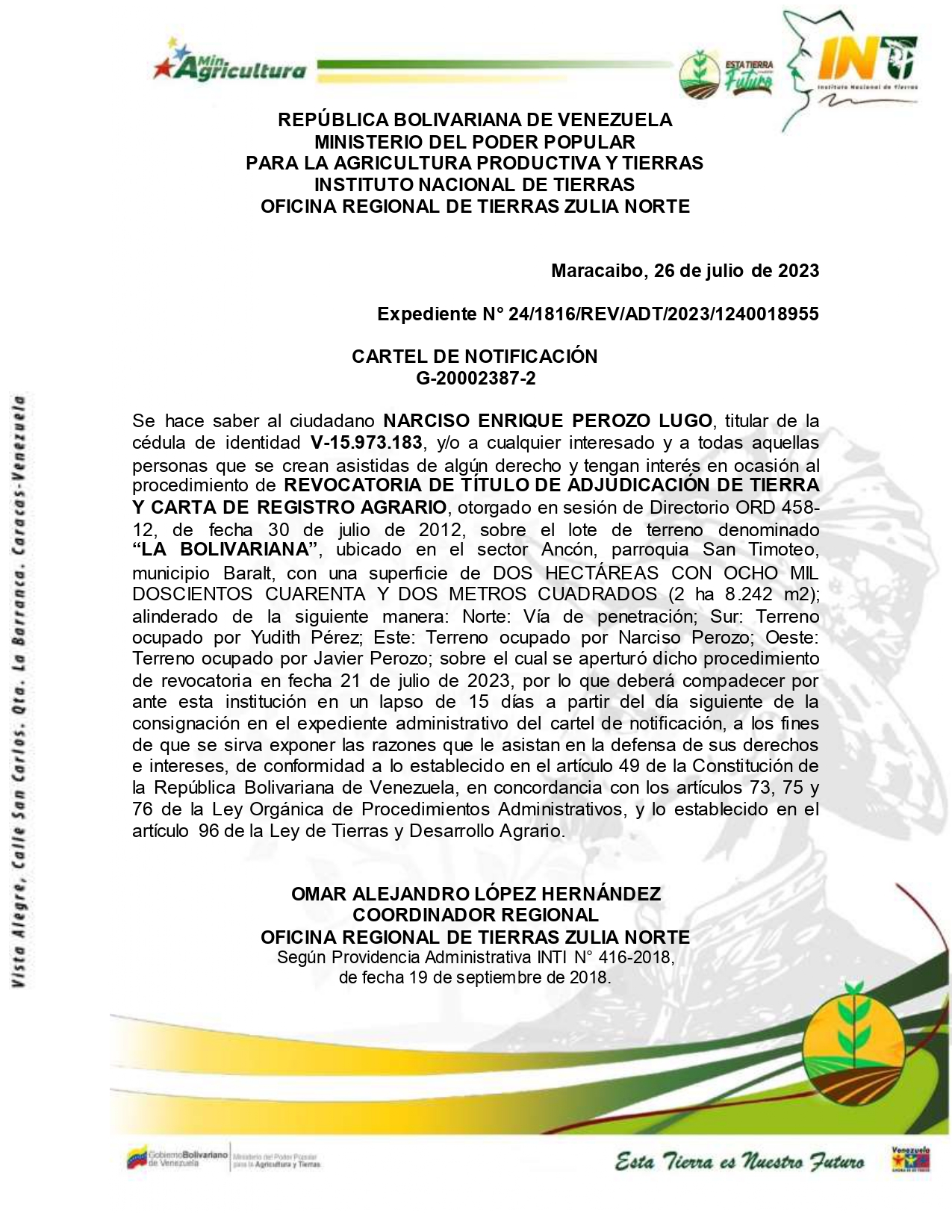 2023 07 26 LA BOLIVARIANA