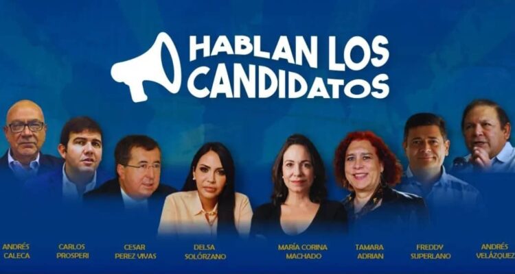 Debate de candidatos a las primarias opositoras podrá verse desde cualquier parte del mundo 1 candidatos debate