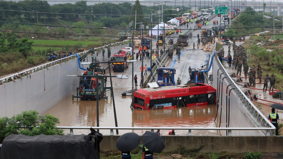 lluvias en corea del sur generan inundaciones 9100