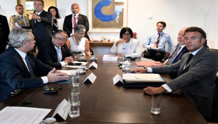 macron dialogo entre el gobierno y oposicion de venezuela reafirmo procesos 129585