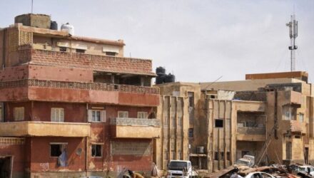 Inundaciones en Libia