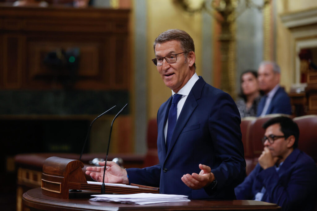 Pedro Sánchez es investido como presidente de España 3 feijoo