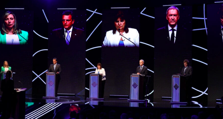 Los cinco candidatos a la Presidencia de Argentina se midieron por primera vez en un debate televisado 1 Captura de pantalla 2023 10 02 a las 9.57.55 a. m