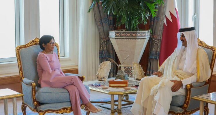 Delcy Rodríguez gestiona financiamiento de Qatar para proyectos de PDVSA 1 DelcyR
