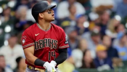 El careta Gabriel Moreno foto MLB