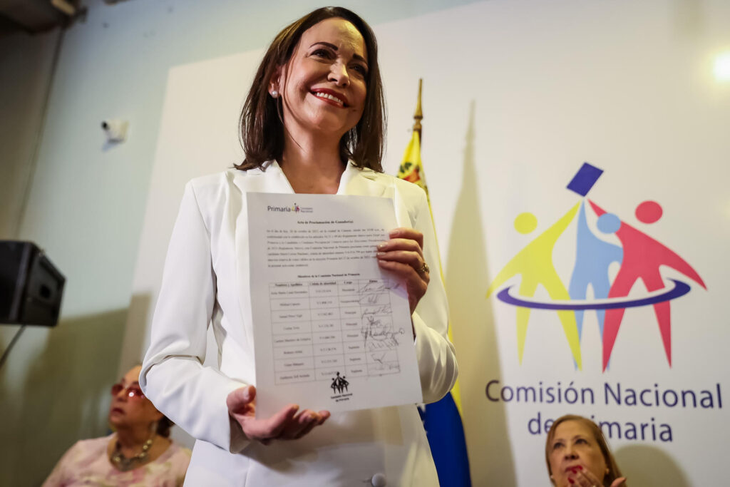 La Comisión Nacional de Primaria proclamó a María Machado como ganadora de la primaria 2 Machado
