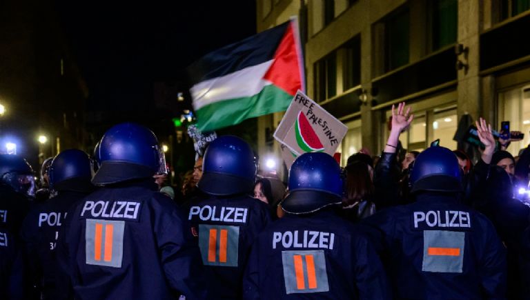 Manifestantes Alemania