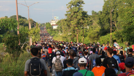 Migrantes caravana