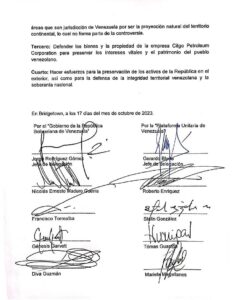 Oposición y gobierno nacional firmaron dos acuerdos en Barbados 3 WhatsApp Image 2023 10 17 at 8.07.06 PM 2