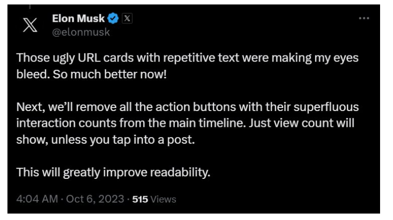 elon musk quiere seguir cambiando a x y evalua eliminar los repost y likes 12731