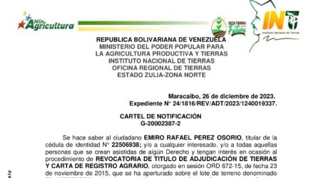 KimiXv98 CARTEL DE NOTIFICACION EL HEREDERO