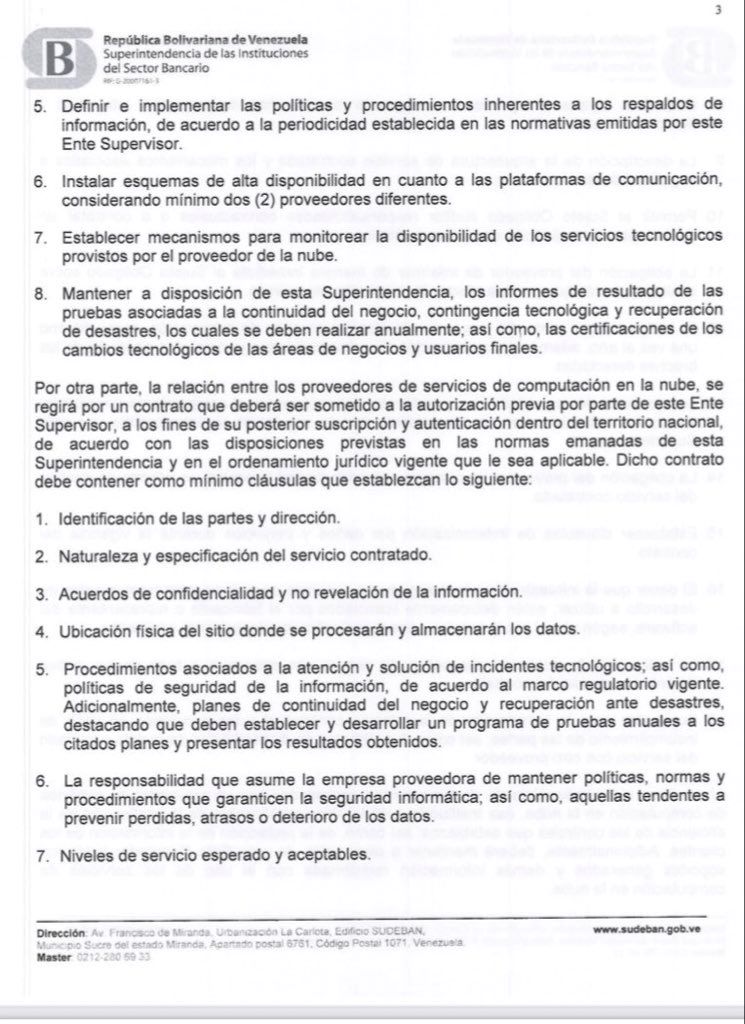 CIRCULAR COMPUTACION DE NUBE SUDEBAN 3