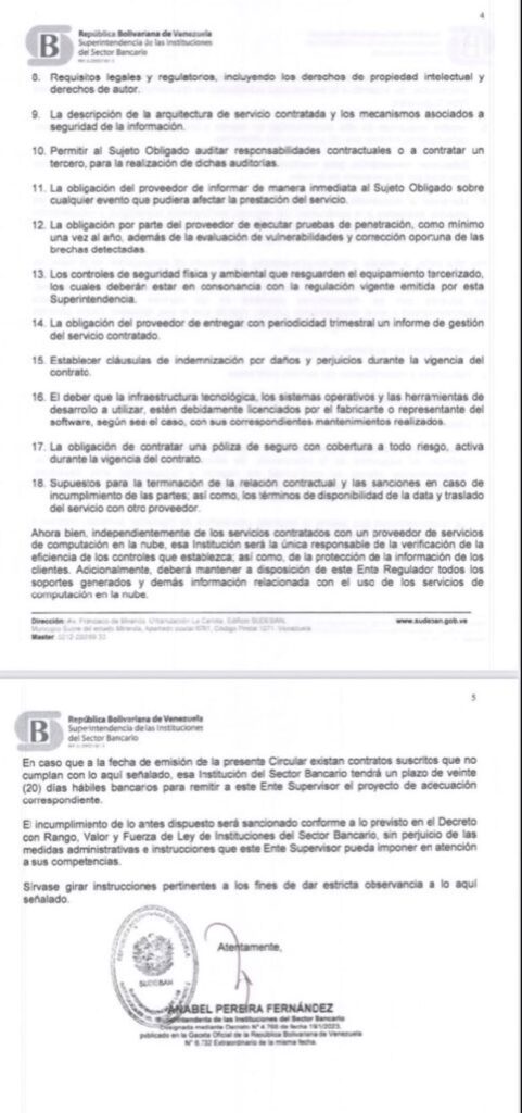 CIRCULAR COMPUTACION DE NUBE SUDEBAN 4