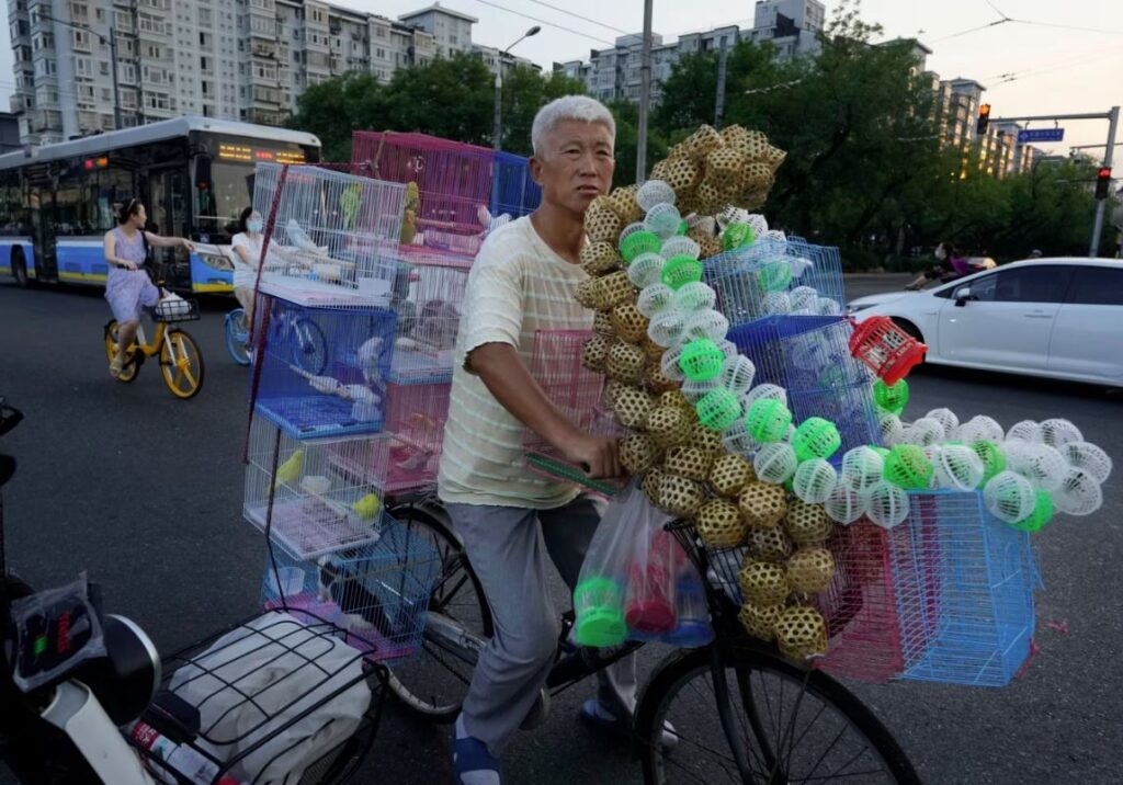Los datos económicos desalentadores sugieren desafíos futuros para China 2 Vendedor chino