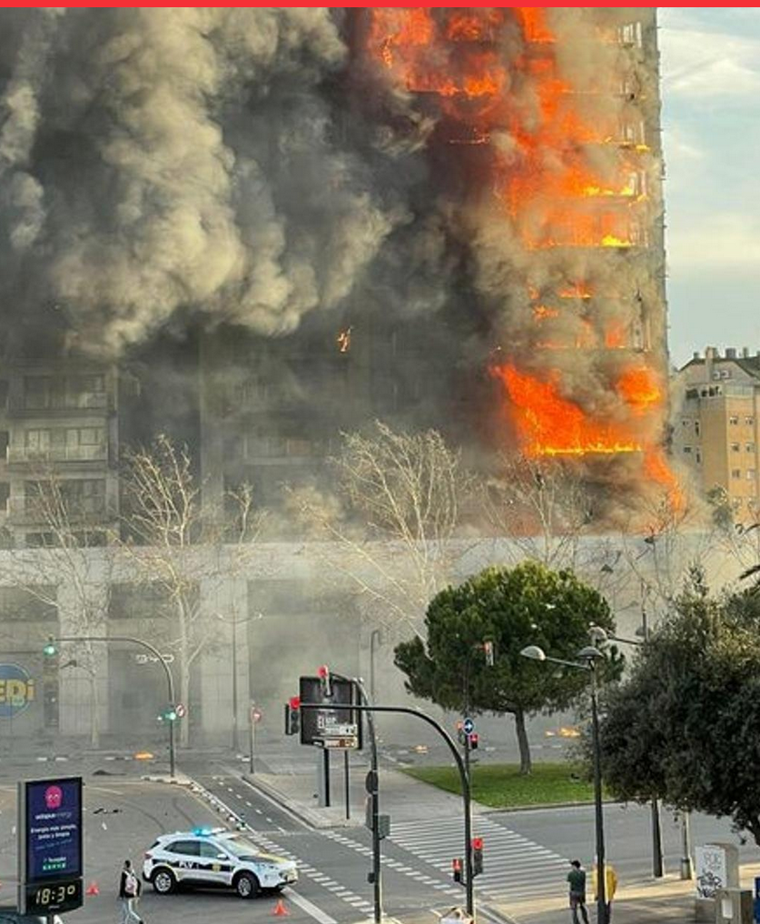 Cuatro muertos y 19 desaparecidos en el incendio de dos edificios de viviendas en España 6 incendio