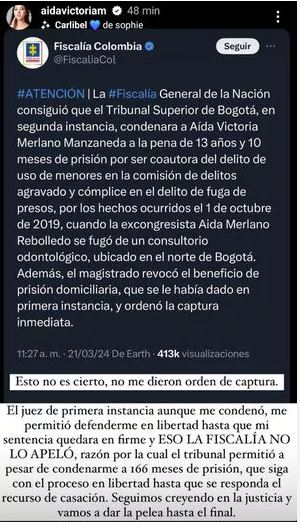 Aida Victoria Merlano, entre lágrimas, rompe su silencio tras ser condenada a 13 años de cárcel 2 Aida