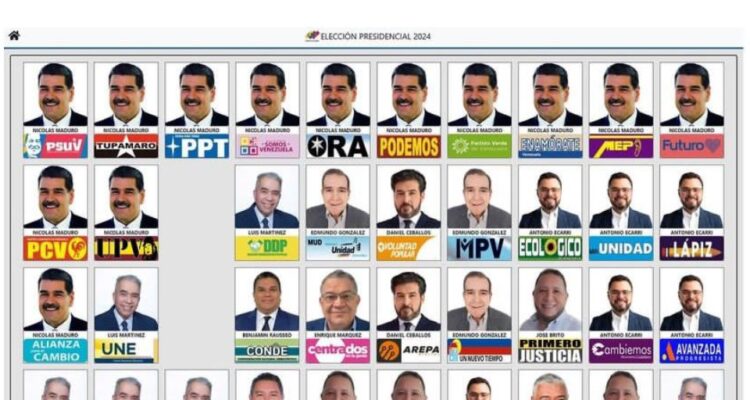 CNE publicó el diseño final del tarjetón electoral 1 CNE revela boleta electoral oficial para el 28Jul
