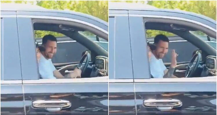 Messi habló con unos maracuchos en pleno semáforo en Miami (+Video) 1 Messi