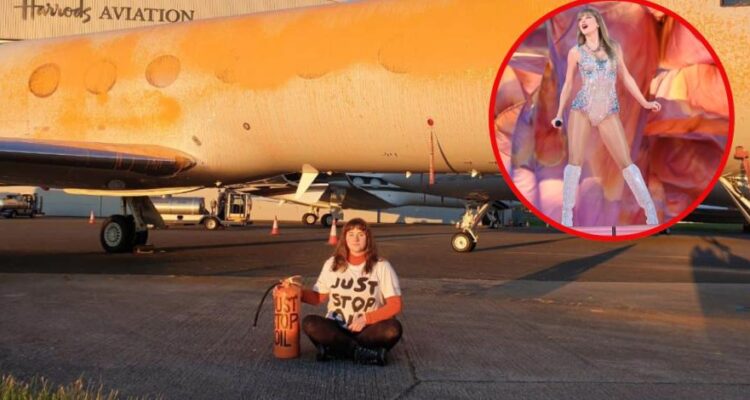 El jet privado de Taylor Swift, era el objetivo de Just Stop Oil 1 Activista