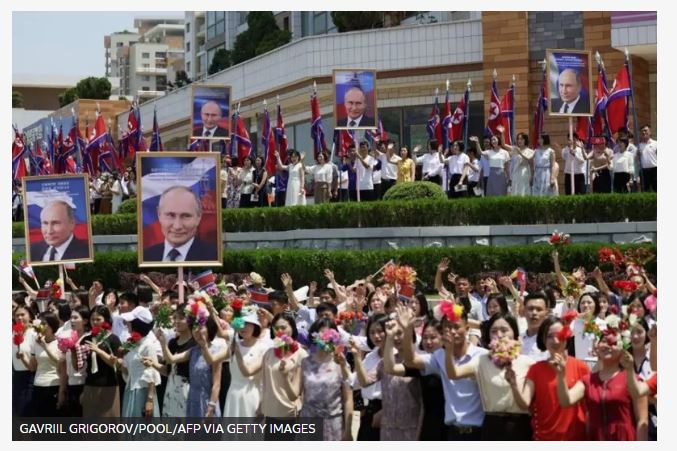 Putin y Kim: las imágenes del rimbombante recibimiento del líder de Corea del Norte al presidente de Rusia 4 Corea del Norte