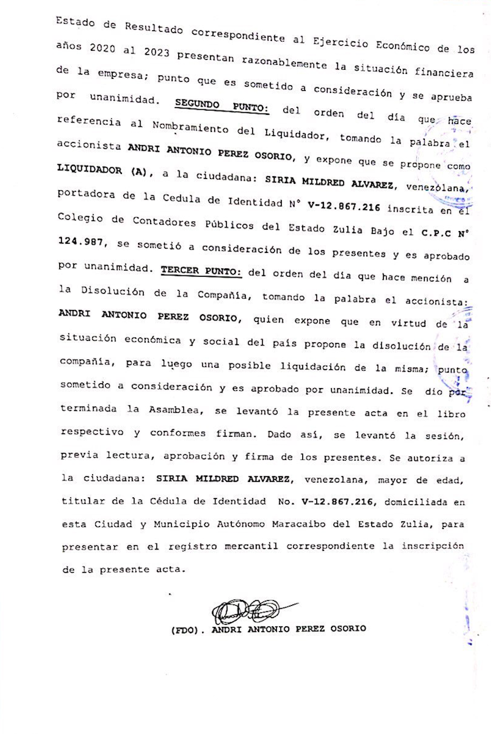Inversiones y Distribucion PM C.A.2.2