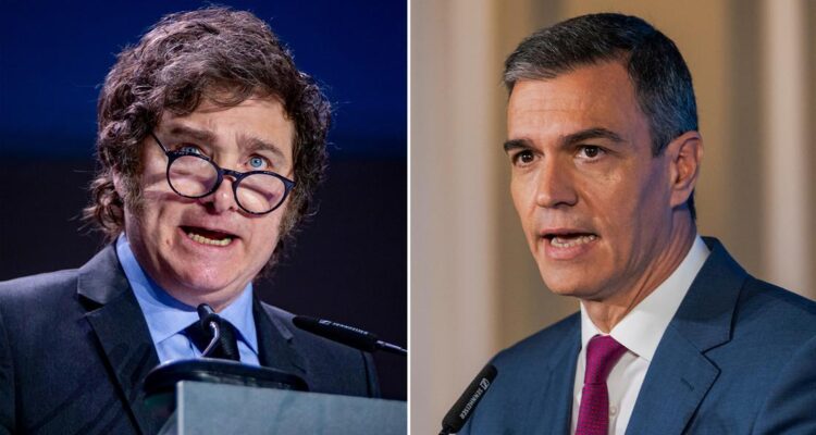 A dos días de su regreso a Madrid, Milei vuelve a jurungar a Pedro Sánchez 1 Milei-Sanchez