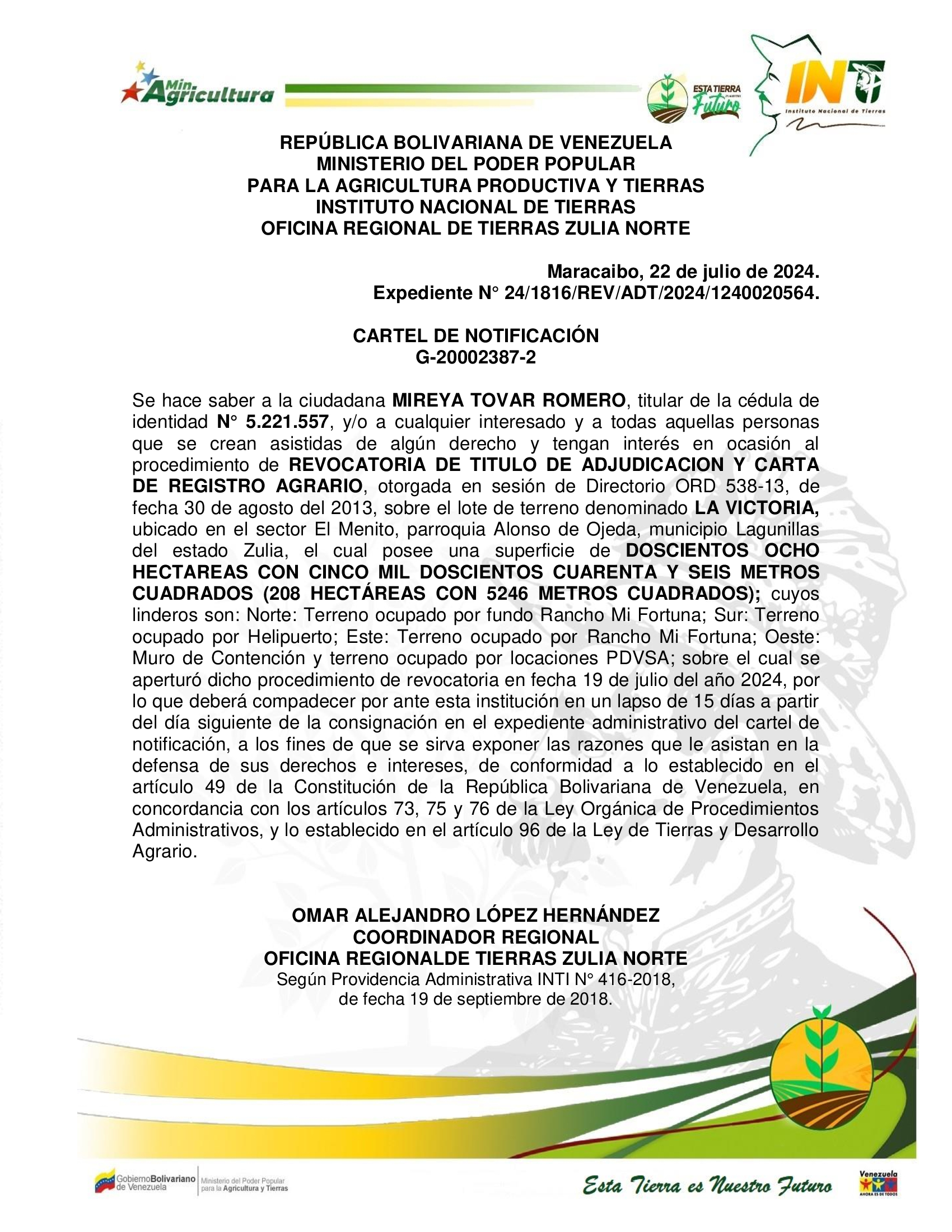 CARTEL LA VICTORIA