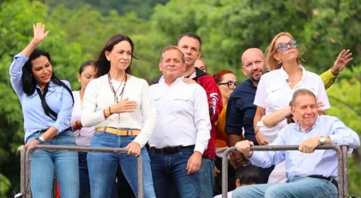 Edmundo González y su vocera se presentaron en concentración frente la sede de Naciones Unidas en Caracas 1 Captura de pantalla 2024 07 30 a las 6.51.43 p. m