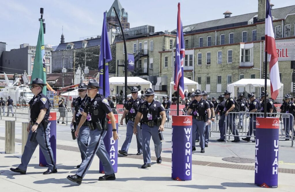 Convención Nacional Republicana inició en un Milwaukee blindado tras atentado a Trump 2 Operativo policial