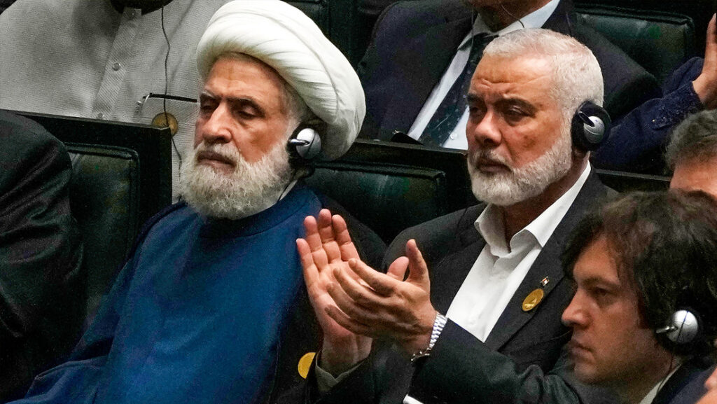 Lideres de Iran y Hamas