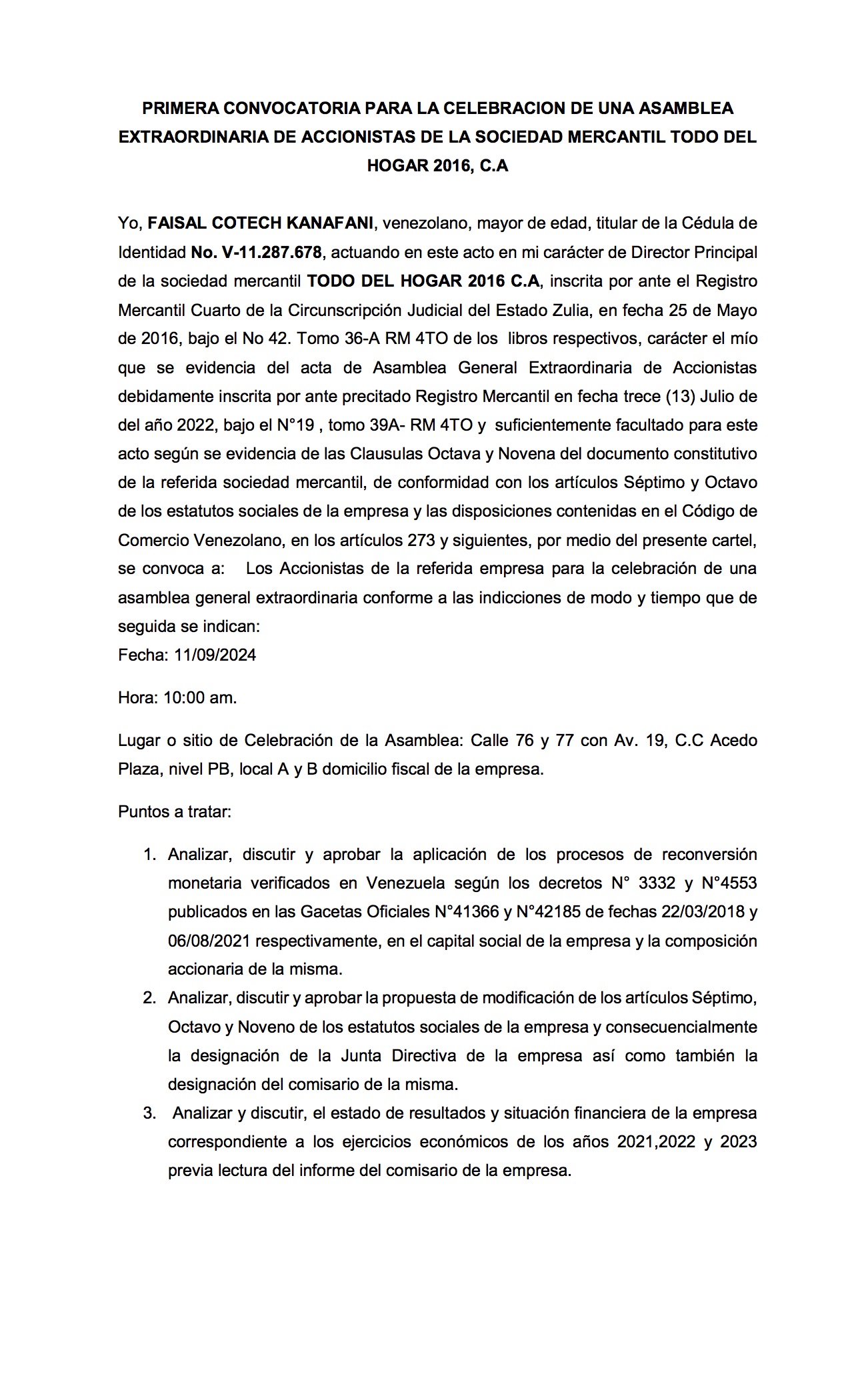 CARTEL DE CONVOCATORIA 1 TODO DEL HOGAR