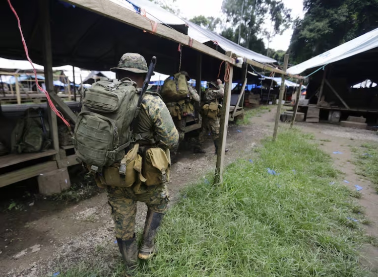 Descubrieron campamento clandestino de migrantes irregulares en selva panameña del Darién 2 campamento