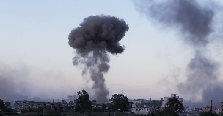 Estados Unidos bombardeó Yemen 1 Ataque aereo de EEUU en Yemen. Archivo Xinhua