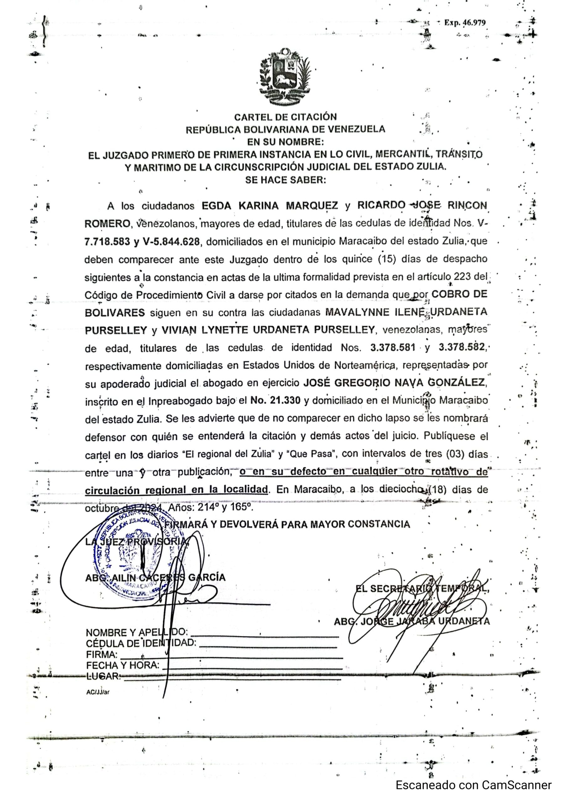 Exp. 46.979 boletas de citacion scaled