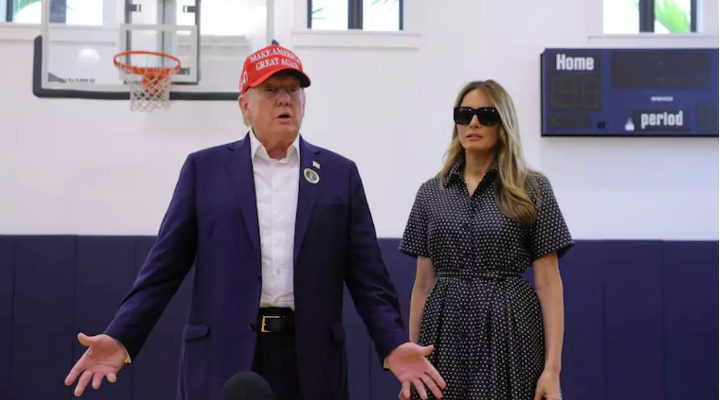 Trump afirmó que «será una gran victoria», luego de depositar su voto en Florida 1 Trump