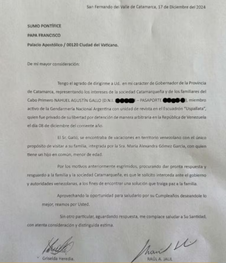 Argentino detenido